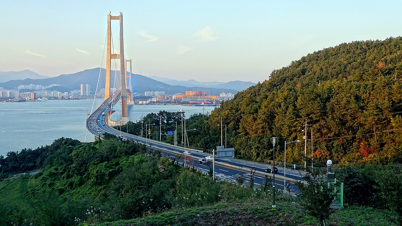 Yi Sun-sin Bridge Night View (이순신대교 야경) 2